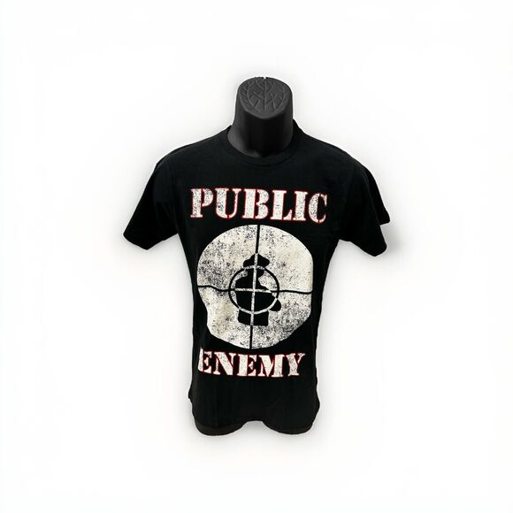 Control Public Enemy T Shirt Men Small Black Fight The Power Rap Tee 80s Hip Hop - Picture 1 of 10